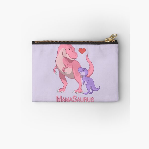 Item preview, Pink MamaSaurus Mother & Purple Baby T-Rex Dinosaurs designed and sold by csforest.