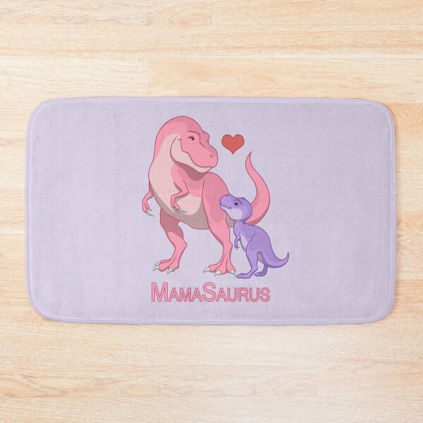 Item preview, Pink MamaSaurus Mother & Purple Baby T-Rex Dinosaurs designed and sold by csforest.