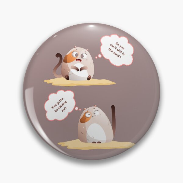 Item preview, Sarcastic Cat Duo – Litter Box Comic Art designed and sold by SmyrnaArtGalery.
