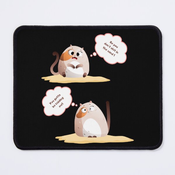 Item preview, Sarcastic Cat Duo – Litter Box Comic Art designed and sold by SmyrnaArtGalery.