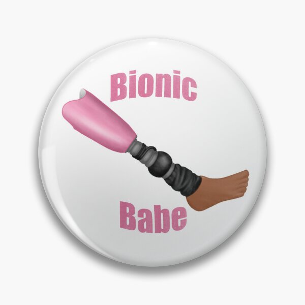 Item preview, pink bionic babe prosthetic leg 2 designed and sold by That Autist Artist.
