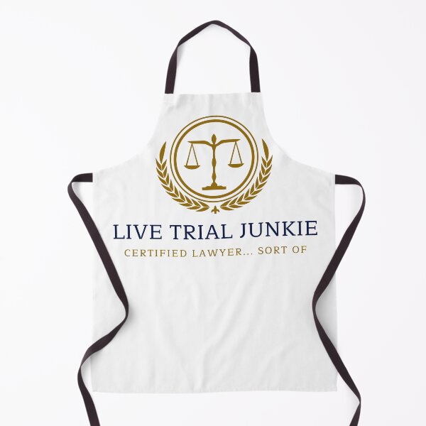 Item preview, Live Trial Junkie – Certified Lawyer… Sort Of | Funny Lawyer Shirt designed and sold by CloverBend.