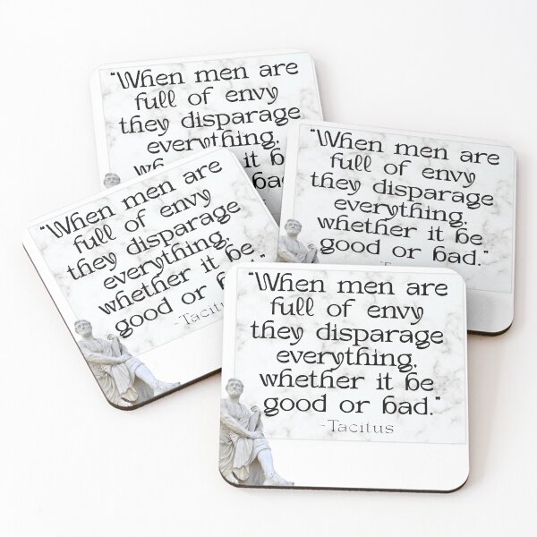 Item preview, Men full of envy disparage everything - Tacitus designed and sold by stella literarium.