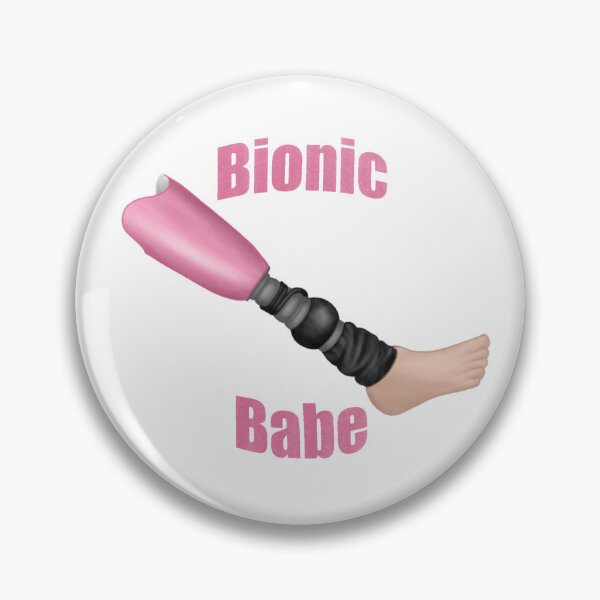 Item preview, pink bionic babe prosthetic leg 3 designed and sold by That Autist Artist.