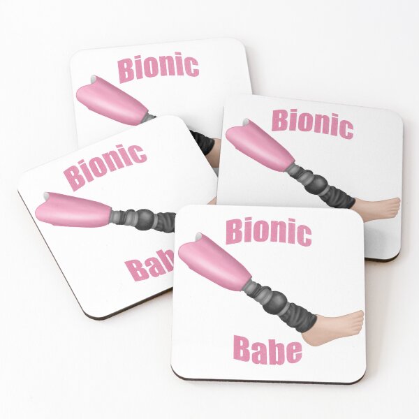 Item preview, pink bionic babe prosthetic leg 3 designed and sold by That Autist Artist.