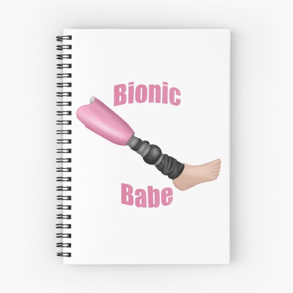 Item preview, pink bionic babe prosthetic leg 3 designed and sold by That Autist Artist.