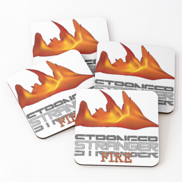 Item preview, Stranger Fire Flame T-Shirt – Bold Retro Design designed and sold by SmyrnaArtGalery.