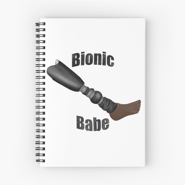 Item preview, black bionic babe prosthetic leg 1 designed and sold by That Autist Artist.