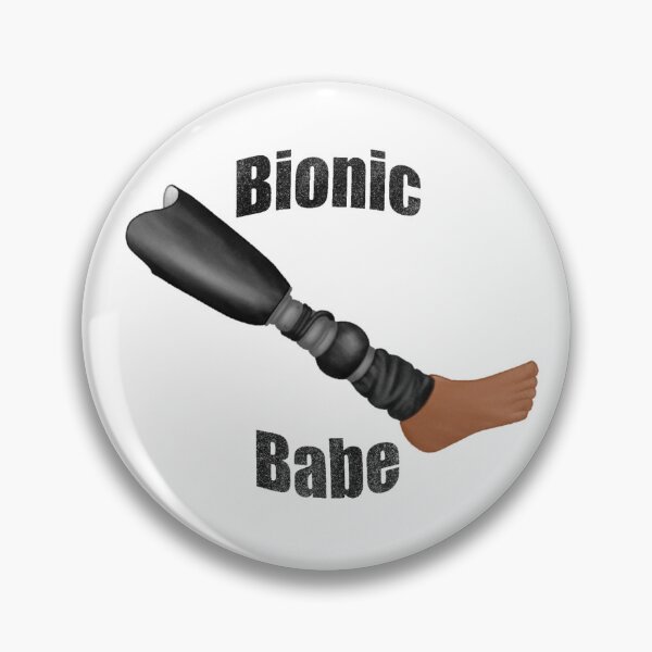 Item preview, black bionic babe prosthetic leg 2 designed and sold by That Autist Artist.
