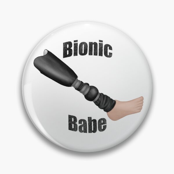 Item preview, black bionic babe prosthetic leg 3 designed and sold by That Autist Artist.