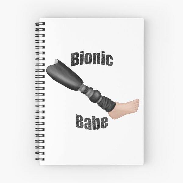 Item preview, black bionic babe prosthetic leg 3 designed and sold by That Autist Artist.