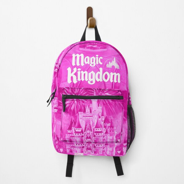 Item preview, Pink Magic Kingdom w/ Text – Fireworks Oil Painting designed and sold by larrypnts.
