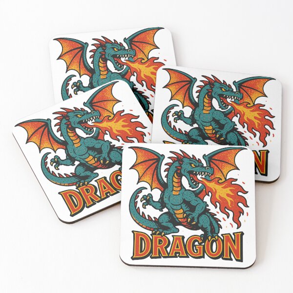 Item preview, Raging Flames Retro Ragon designed and sold by JonelleTshirts.