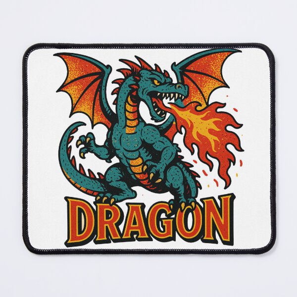 Item preview, Raging Flames Retro Ragon designed and sold by JonelleTshirts.