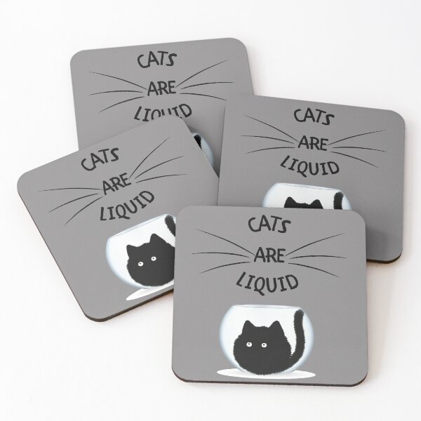 Item preview, Cats Are Liquid T-Shirt for Quirky Cat Humor Lovers designed and sold by SmyrnaArtGalery.