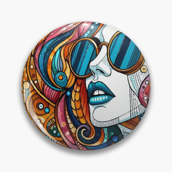 Item preview, Dolled Up Queen Rockstar--Girlie Pop Art Portrait of a Strong Woman designed and sold by  Ojo de Lilith.