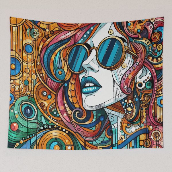 Item preview, Dolled Up Queen Rockstar--Girlie Pop Art Portrait of a Strong Woman designed and sold by  Ojo de Lilith.