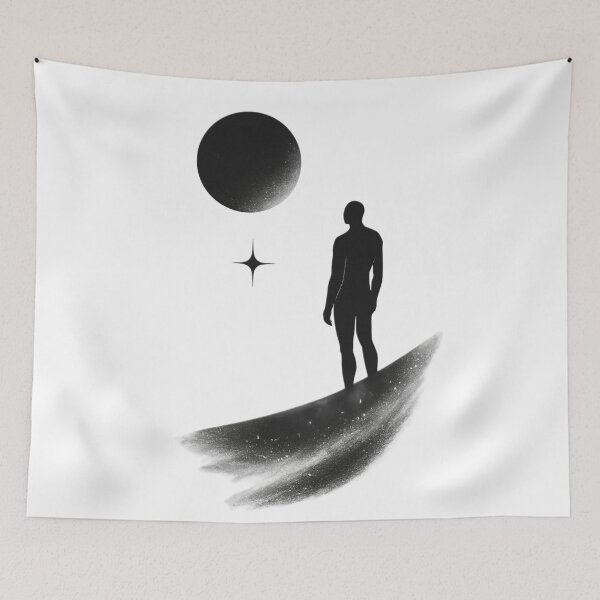 Item preview, Cosmic Silence – Minimal Silver Surfer designed and sold by LoomisDreams.