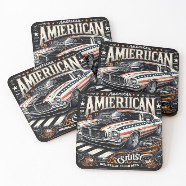 Item preview, Vintage American Muscle Cars Collection designed and sold by E.D.CH designs..