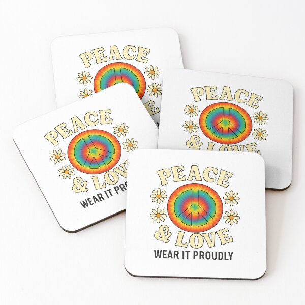 Item preview, Peace Love – Wear It Proudly designed and sold by Khayallab .