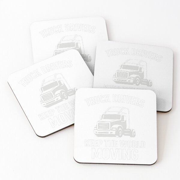 Item preview, Truck Drivers Keep the World Moving – Bold Typography Design designed and sold by Khayallab .
