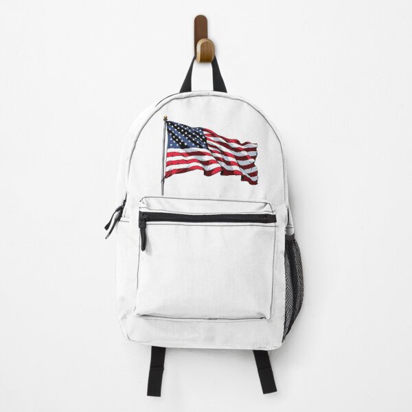 Item preview, American Flag blowing in the breeze designed and sold by StickerCherry.
