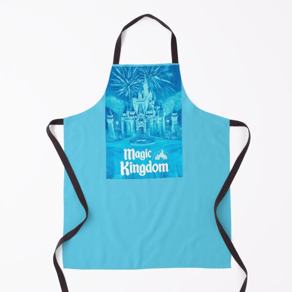 Item preview, Blue High Contrast Magic Kingdom w/ Text – Fireworks Oil Painting designed and sold by larrypnts.