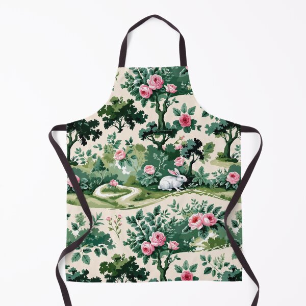 Item preview, Whimsical Rose Garden Pattern with Bunnies designed and sold by elissiart.