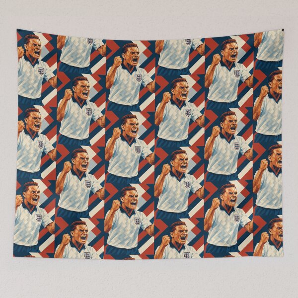 Item preview, Paul Gascoigne Football England Legend Vector Art designed and sold by kakarikihill.