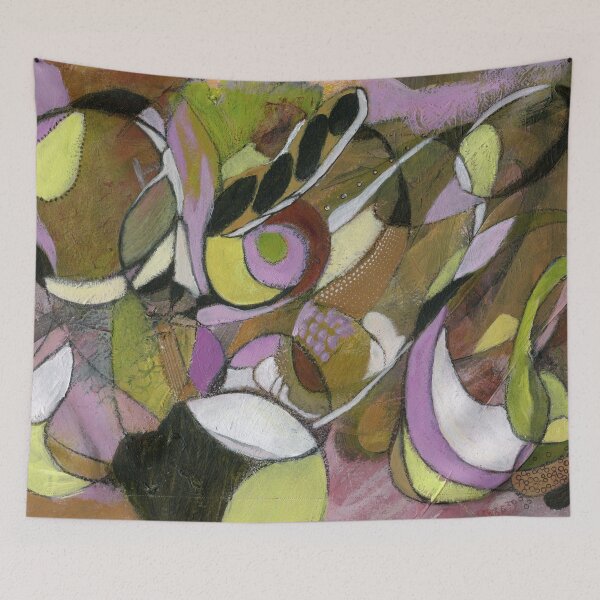 Item preview, Olive You: Vibrant Currents abstract designed and sold by EdiesArts.