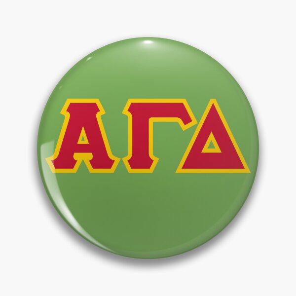 Item preview, Alpha Gam Block Letters (Red with Warm Yellow Outline) designed and sold by KLF Creative.