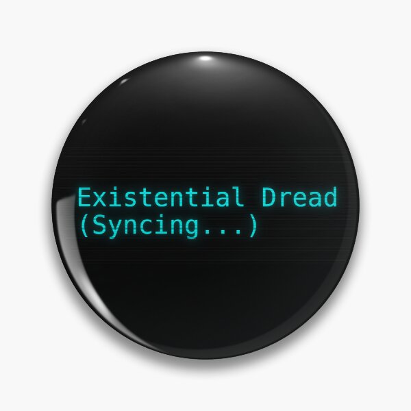 Item preview, Existential Dread (Syncing) Terminal Sticker from Alfie designed and sold by SoftErrorShop.