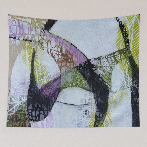 Item preview, Tangled Horizons: Harmonious Layers abstract designed and sold by EdiesArts.