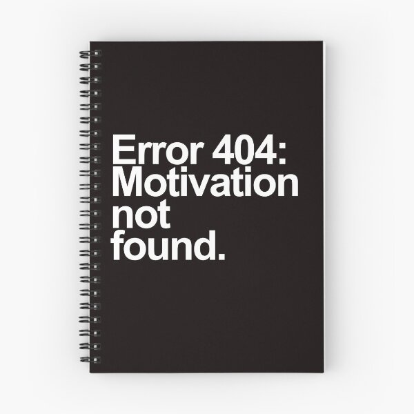 Item preview, Error 404: Motivation Not Found – Funny Tech Glitch Quote Design designed and sold by Polycare.