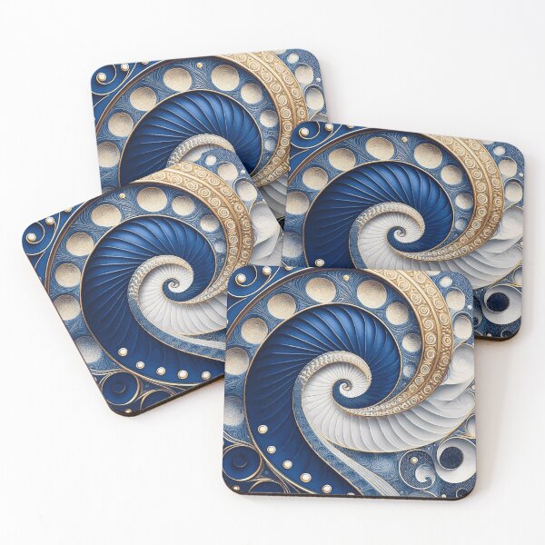 Item preview, Colorful Abstract Fibonacci Art 18 designed and sold by Vicky Brago-Mitchell®.