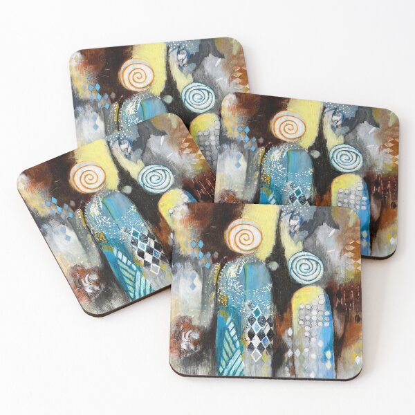 Item preview, The Visitors: Cosmic Connections abstract designed and sold by EdiesArts.