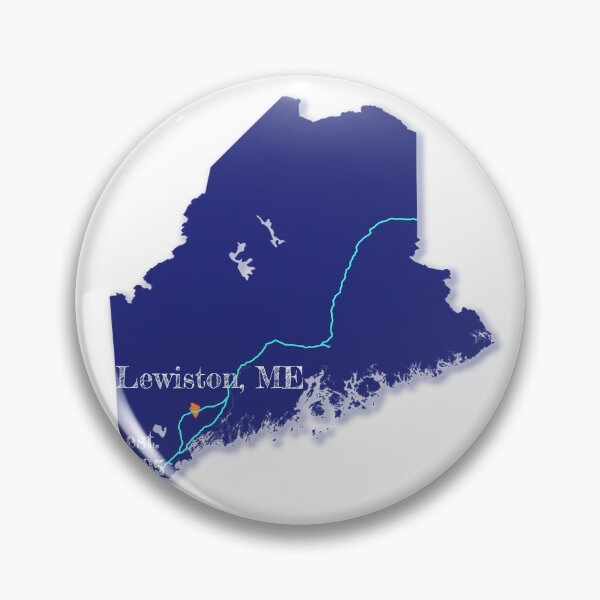 Item preview, Lewiston, ME [Blue] designed and sold by PhilbonianDezin.