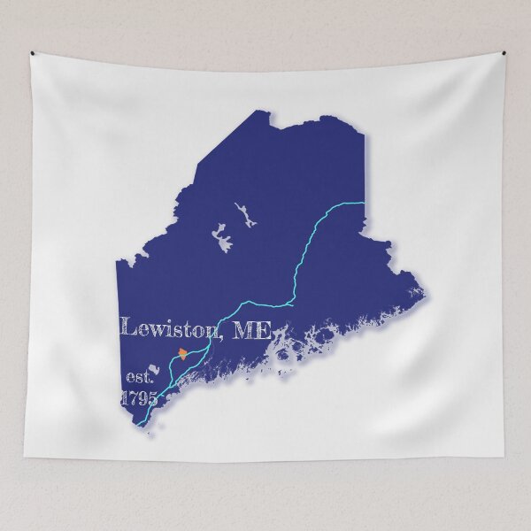 Item preview, Lewiston, ME [Blue] designed and sold by PhilbonianDezin.