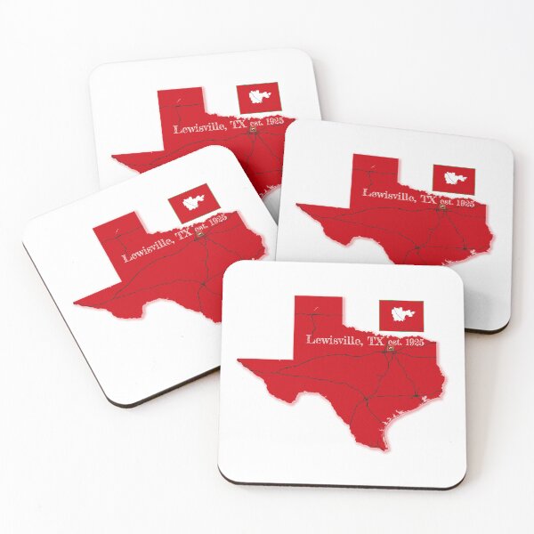 Item preview, Lewisville, TX [Red] designed and sold by PhilbonianDezin.