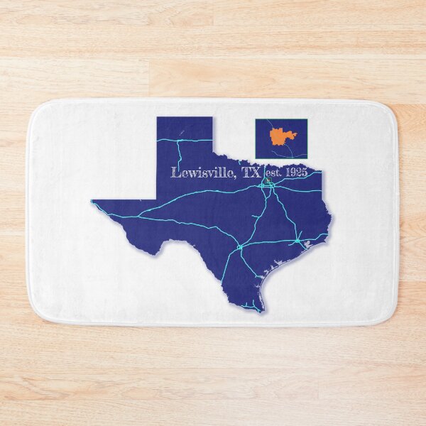 Item preview, Lewisville, TX [Blue] designed and sold by PhilbonianDezin.