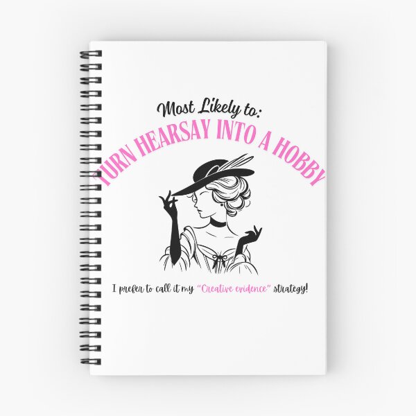 Item preview, Most Likely to Turn Hearsay Into a Hobby – Funny Lawyer T-Shirt for Sassy Women designed and sold by CloverBend.