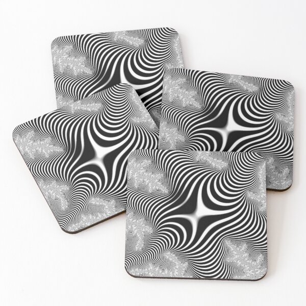 Item preview, Minimalist Fractal- Black & White Art designed and sold by ElaKog.