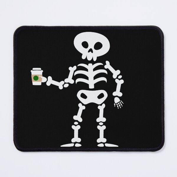 Item preview, coffee skeleton halloween skull cute funny gothic designed and sold by Gossip Rag.