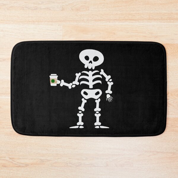 Item preview, coffee skeleton halloween skull cute funny gothic designed and sold by Gossip Rag.