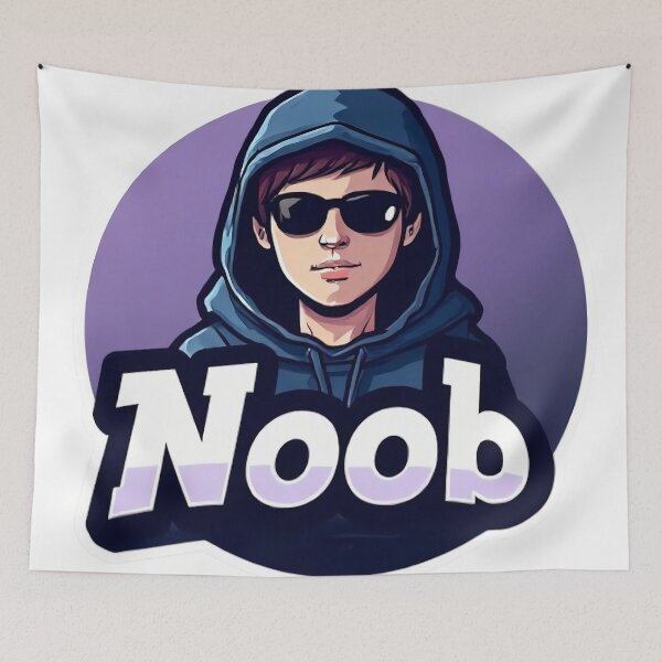 Item preview, Noob Gamer Sticker 1 designed and sold by Lunmyx.
