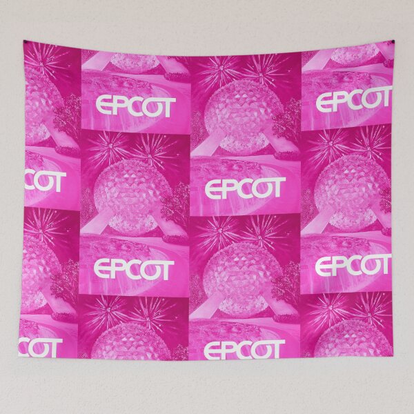 Item preview, Pink High Contrast Epcot Ball w/ Text – Fireworks Oil Painting designed and sold by larrypnts.