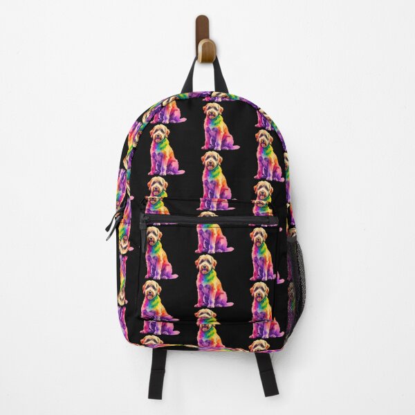 Item preview, Rainbow Watercolor Bernedoodle Art – Colorful Sponge Texture Dog Design designed and sold by Fredster1966.