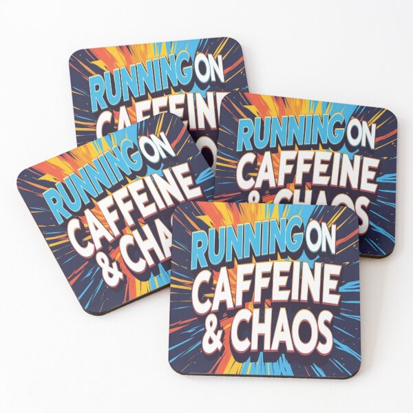 Item preview, Fueled by Coffee & Chaos – Bold Minimalist Quote Design designed and sold by AkkoAkko.