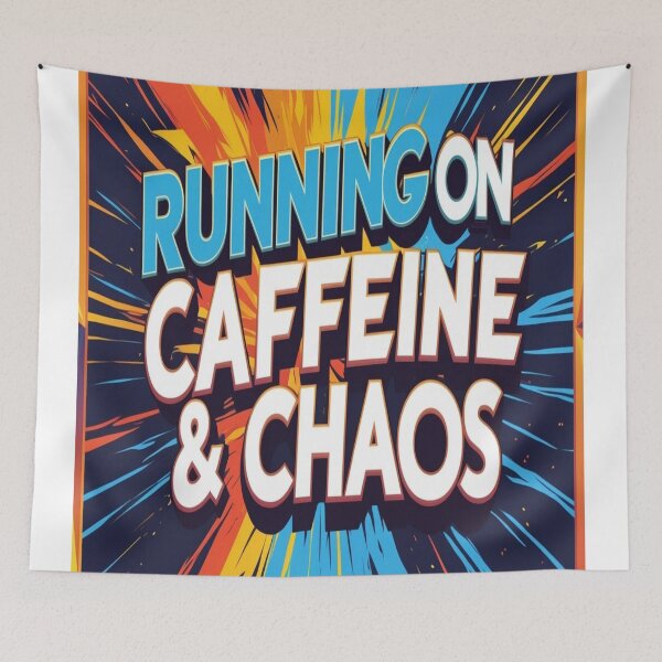 Item preview, Fueled by Coffee & Chaos – Bold Minimalist Quote Design designed and sold by AkkoAkko.