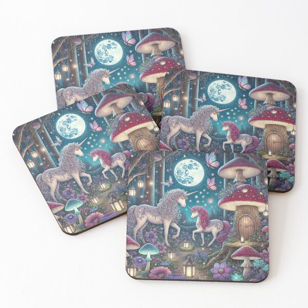 Item preview, Enchanted Moonlight Meadow designed and sold by Dream Bloom Gallery.